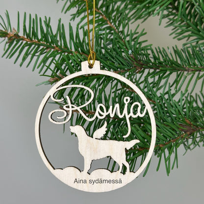 Dog Christmas ball with wings