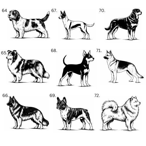 Personalisiertes Hunde-Saunathermometer | Eigener Name – über 99 Rassen