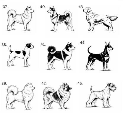 Personalisiertes Hunde-Saunathermometer | Eigener Name – über 99 Rassen